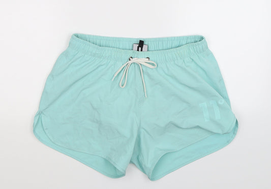 11 degrees Mens Green   Athletic Shorts Size S