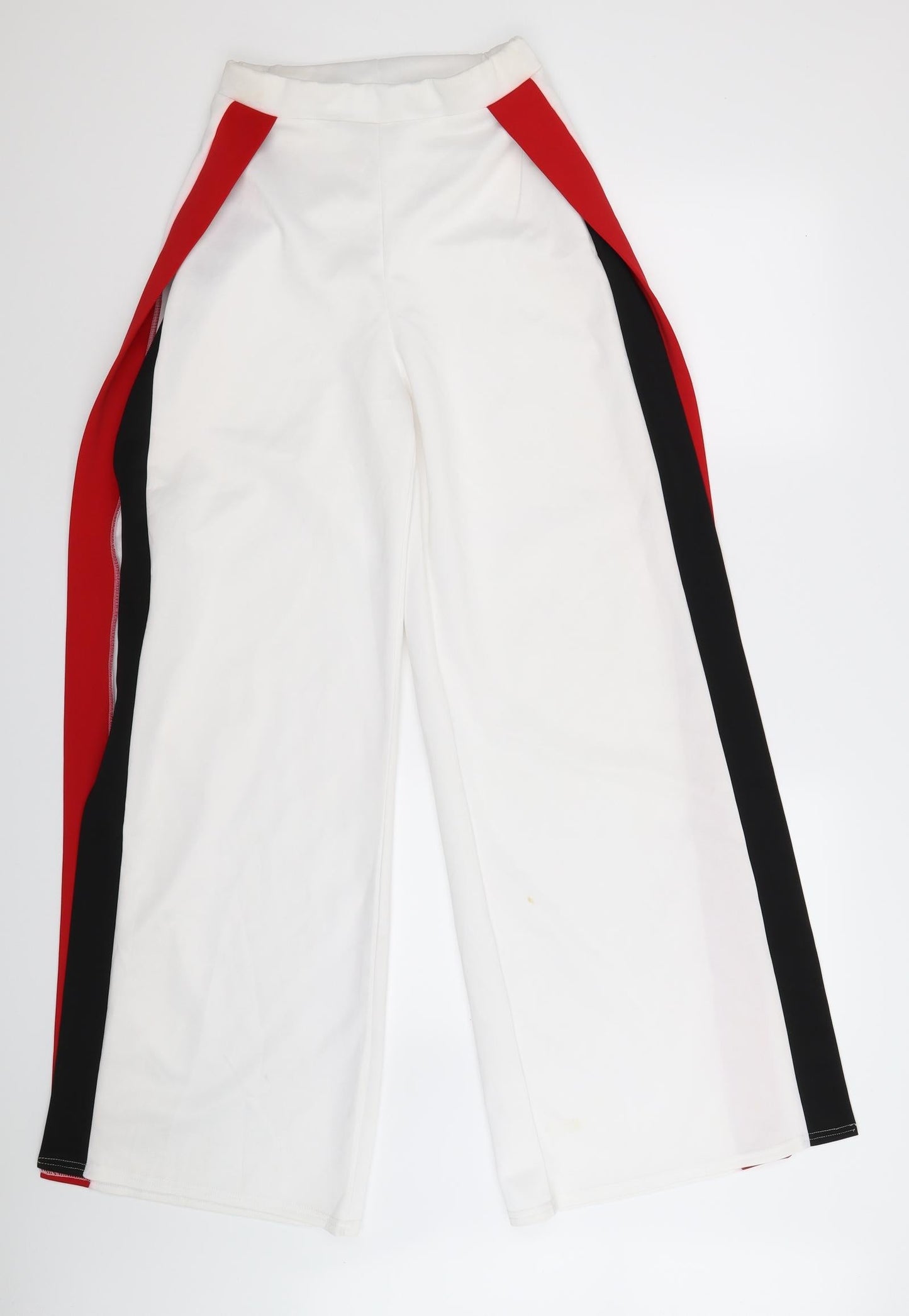 Womens UK Size 8 PRETTYLITTLETHING Regular Fit  White Trousers