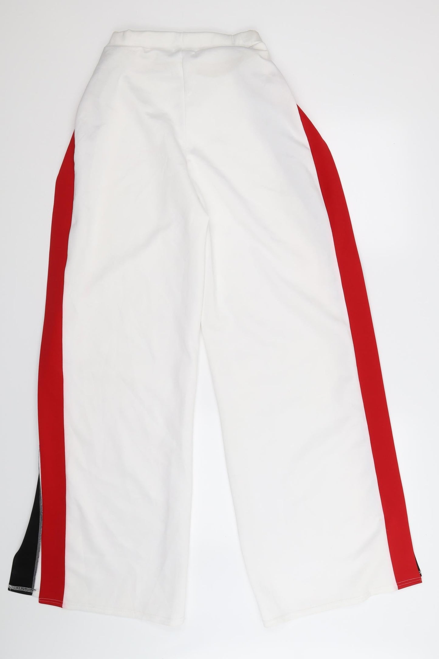 Womens UK Size 8 PRETTYLITTLETHING Regular Fit  White Trousers