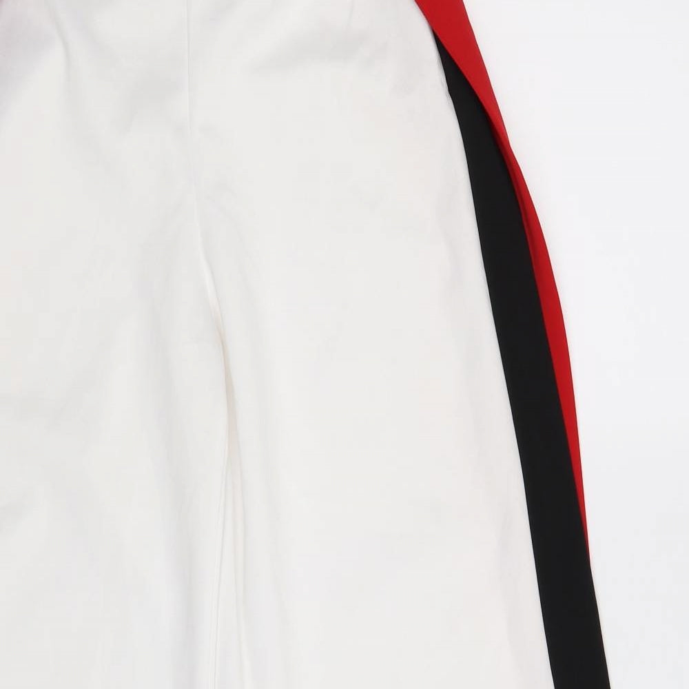 Womens UK Size 8 PRETTYLITTLETHING Regular Fit  White Trousers