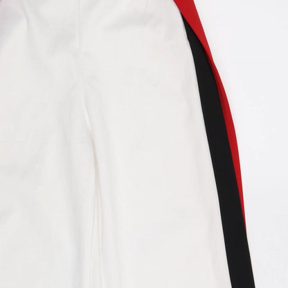 Womens UK Size 8 PRETTYLITTLETHING Regular Fit  White Trousers