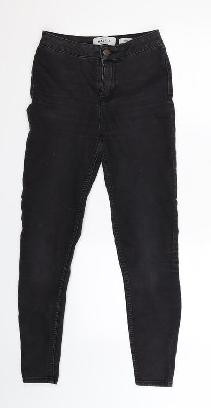 New Look Womens Black  Denim Jegging Jeans Size 6 L27 in