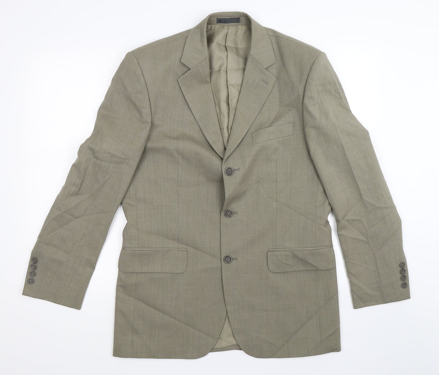 Mens UK Size 38 BHS Regular Green Suit Jacket