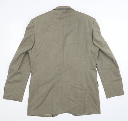 Mens UK Size 38 BHS Regular Green Suit Jacket