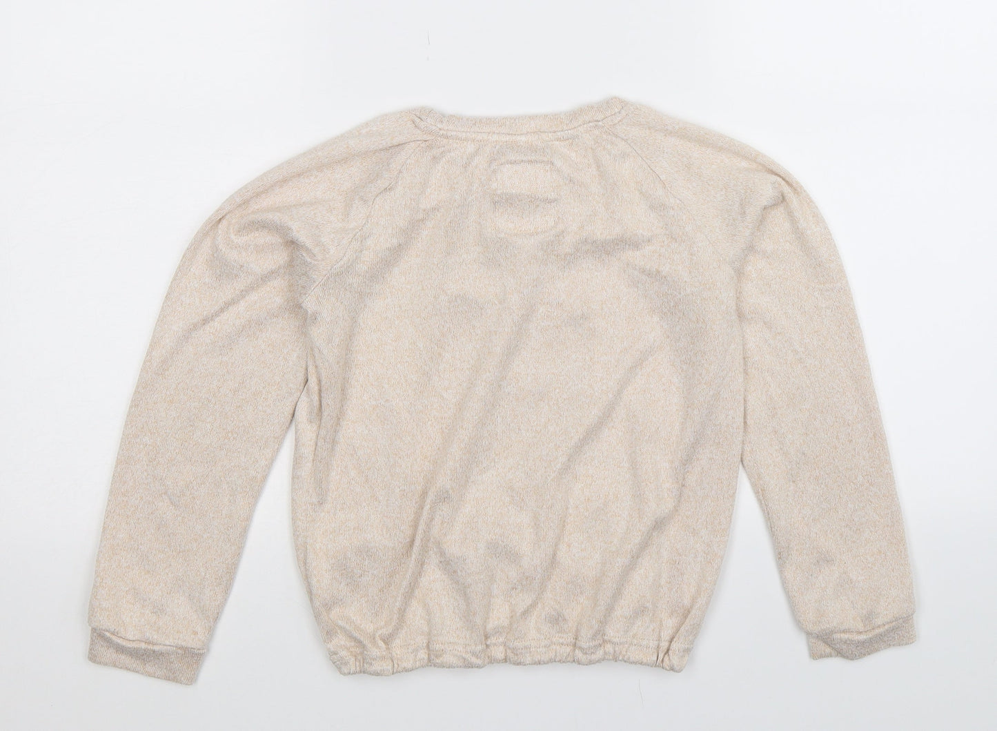TU Girls Beige  Knit Pullover Jumper Size 10-11 Years