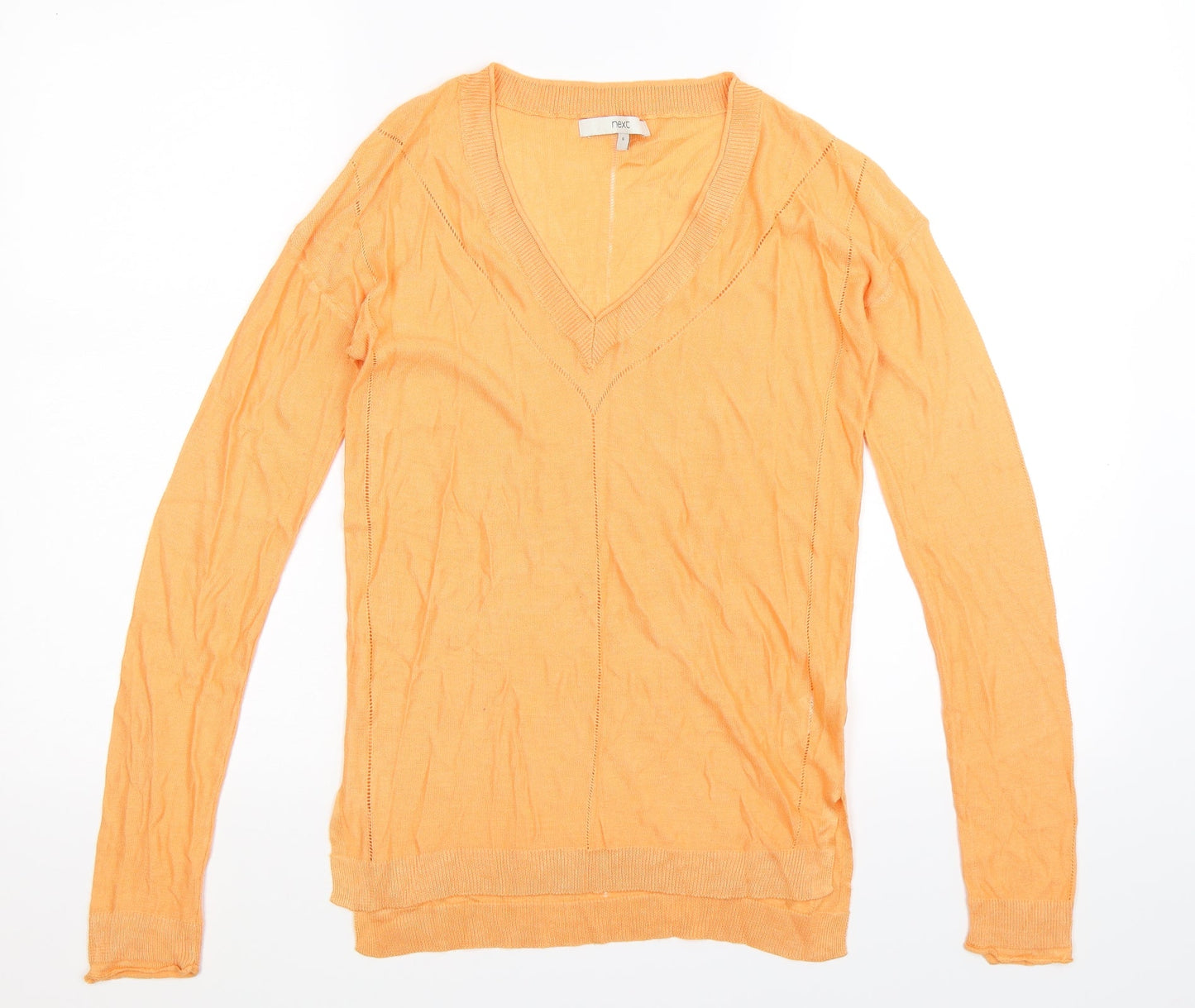 NEXT Womens Orange  Knit Pullover Jumper Size 6
