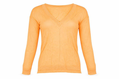 Next Womens Orange  Knit Pullover Jumper Size 6