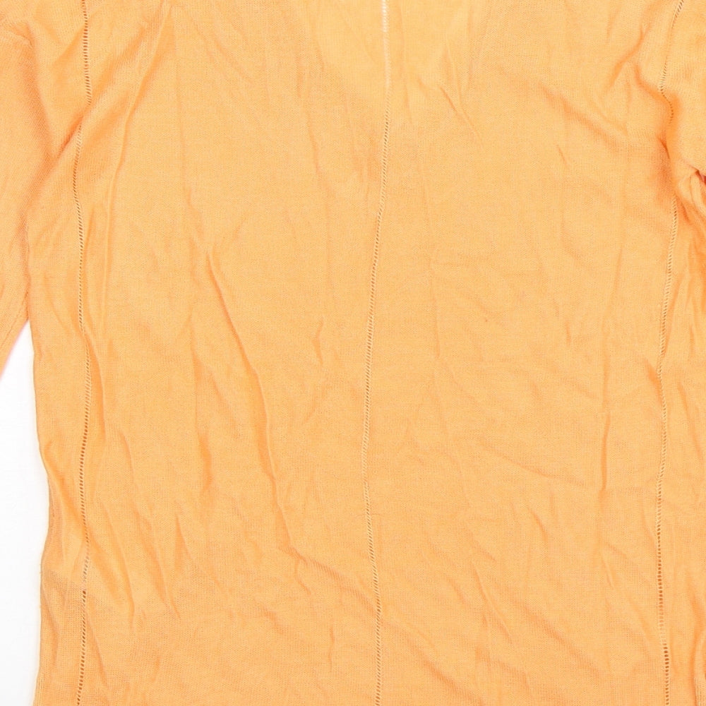 NEXT Womens Orange  Knit Pullover Jumper Size 6