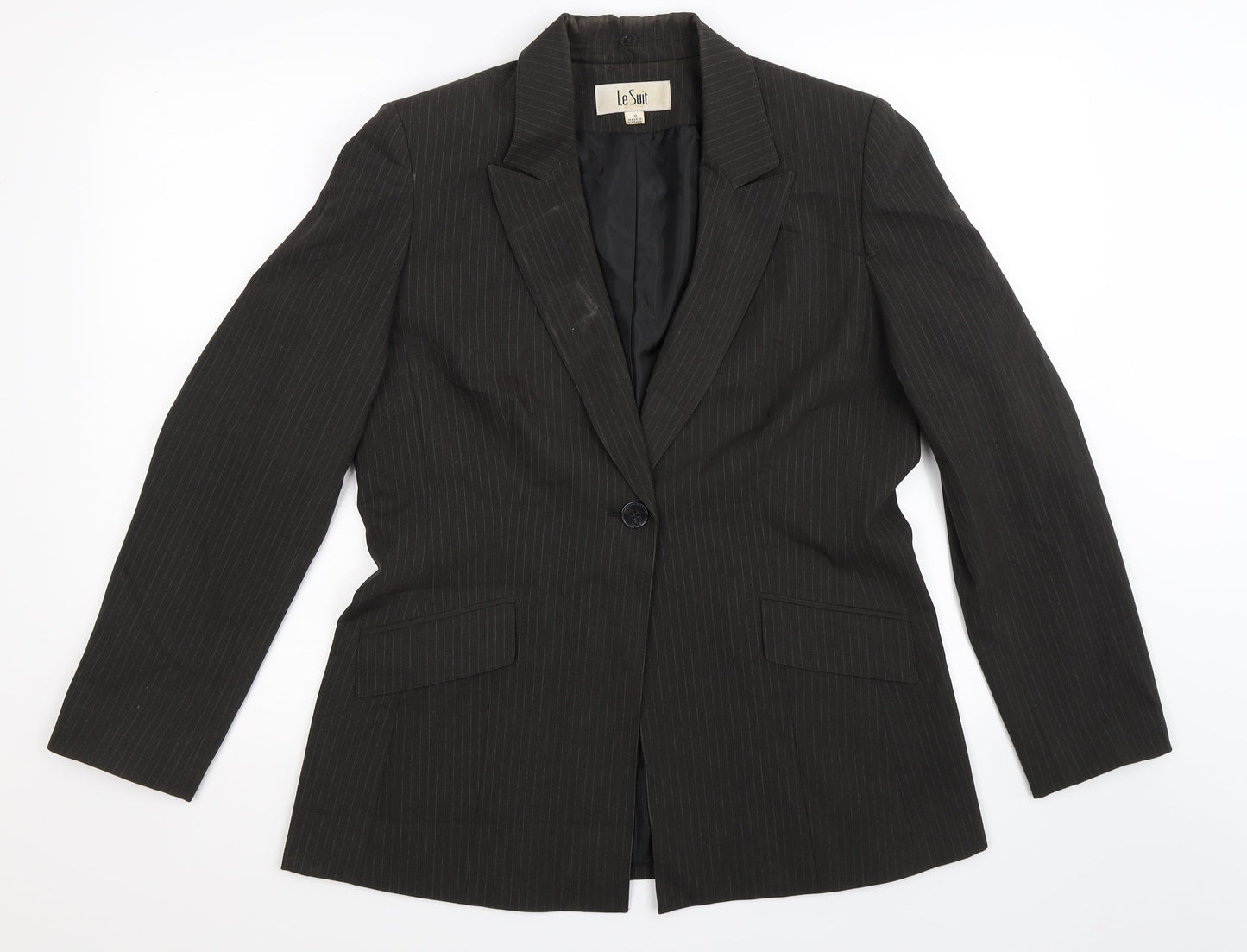 Womens UK Size 10 Le Suit Regular Black Suit Jacket