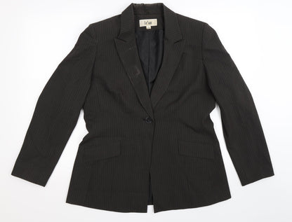 Womens UK Size 10 Le Suit Regular Black Suit Jacket