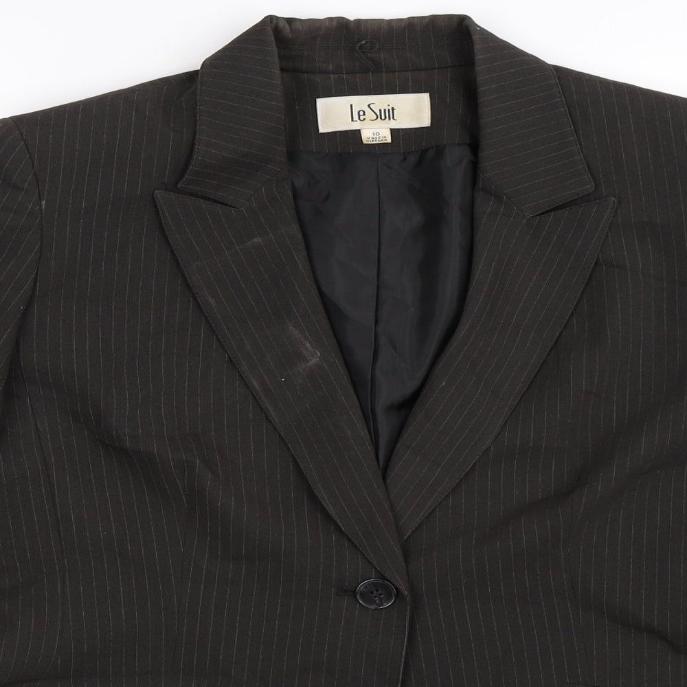 Womens UK Size 10 Le Suit Regular Black Suit Jacket
