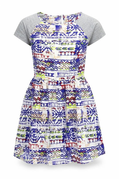 Atmosphere Womens Multicoloured Geometric  Fit & Flare  Size 8