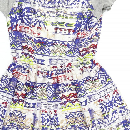 Atmosphere Womens Multicoloured Geometric  Fit & Flare  Size 8