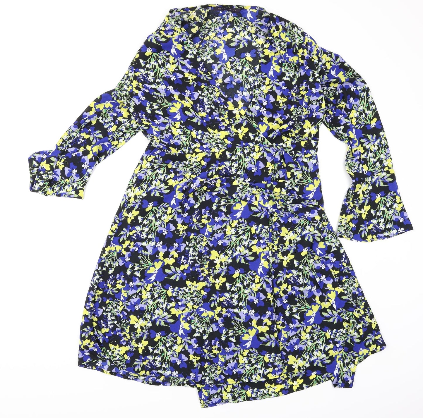 Womens UK Size 8 M&S Multicoloured Wrap Blouse