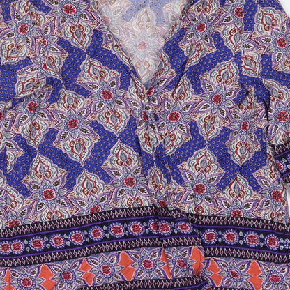 Womens UK Size 8 New Look Multicoloured Wrap Blouse