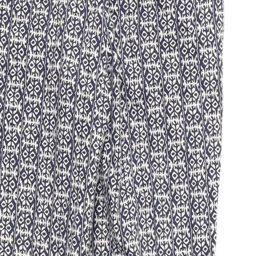 Katherine Barclay Womens Multicoloured Geometric  Dress Pants Trousers Size 6