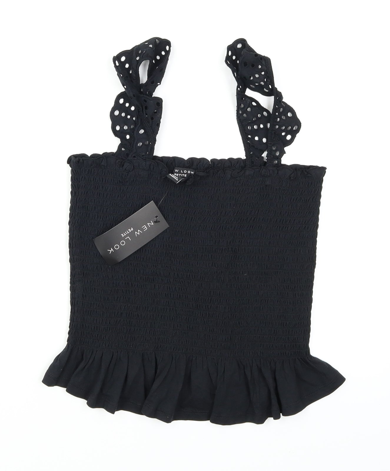 Womens UK Size L New Look Black Camisole Blouse