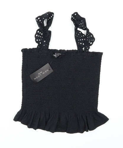 Womens UK Size L New Look Black Camisole Blouse