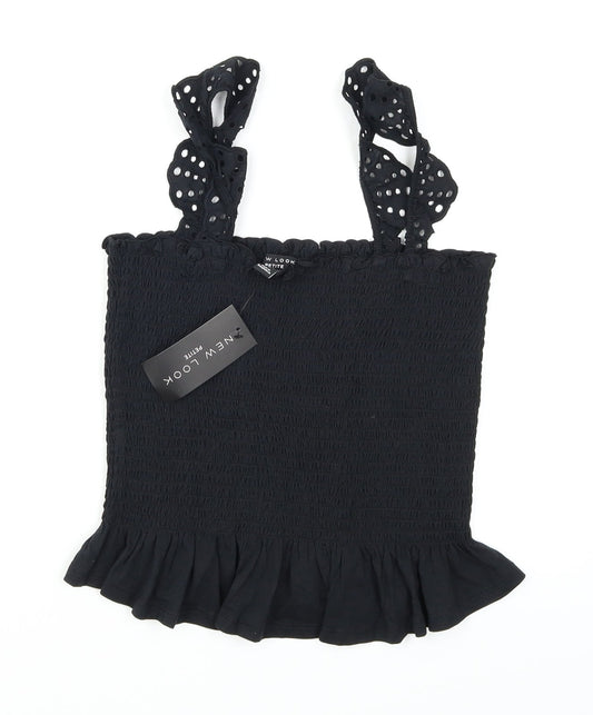 Womens UK Size L New Look Black Camisole Blouse