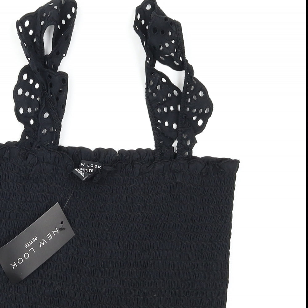 Womens UK Size L New Look Black Camisole Blouse