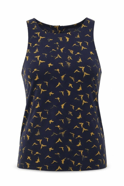 Womens UK Size 10 Glamorous Blue Camisole T-Shirt