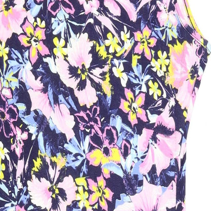 Misguided Womens Multicoloured Floral  Pencil Dress  Size 10