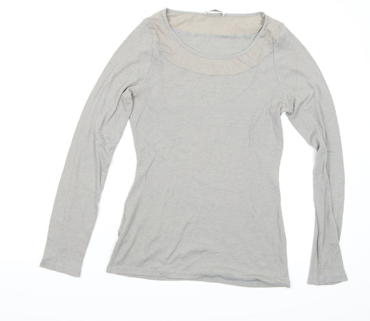 Promod Womens Grey   Basic T-Shirt Size L
