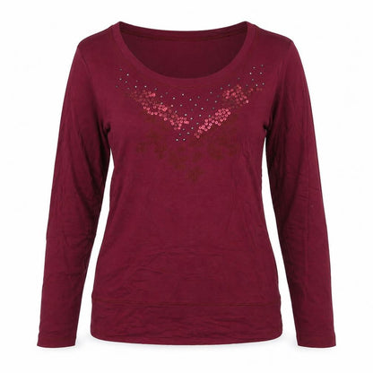 Cachemira Womens Purple   Basic T-Shirt Size L