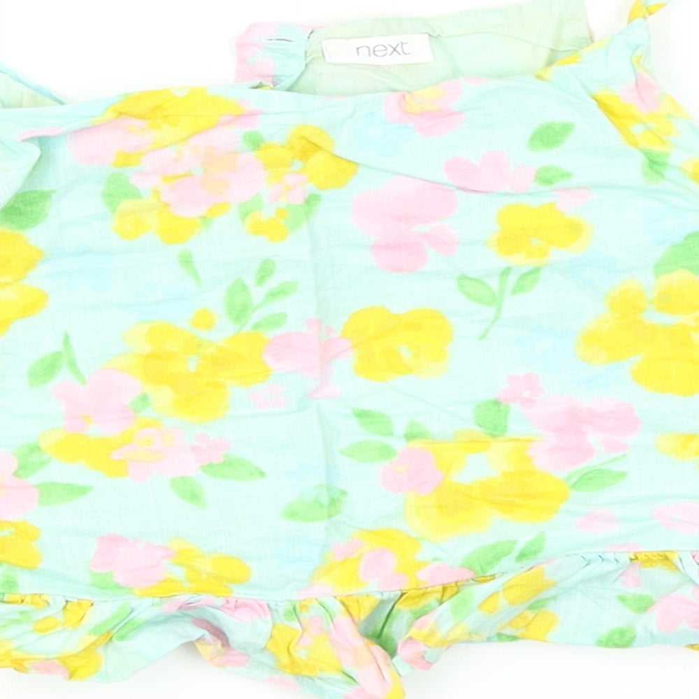 NEXT Girls Green Floral  Camisole Tank Size 9 Years