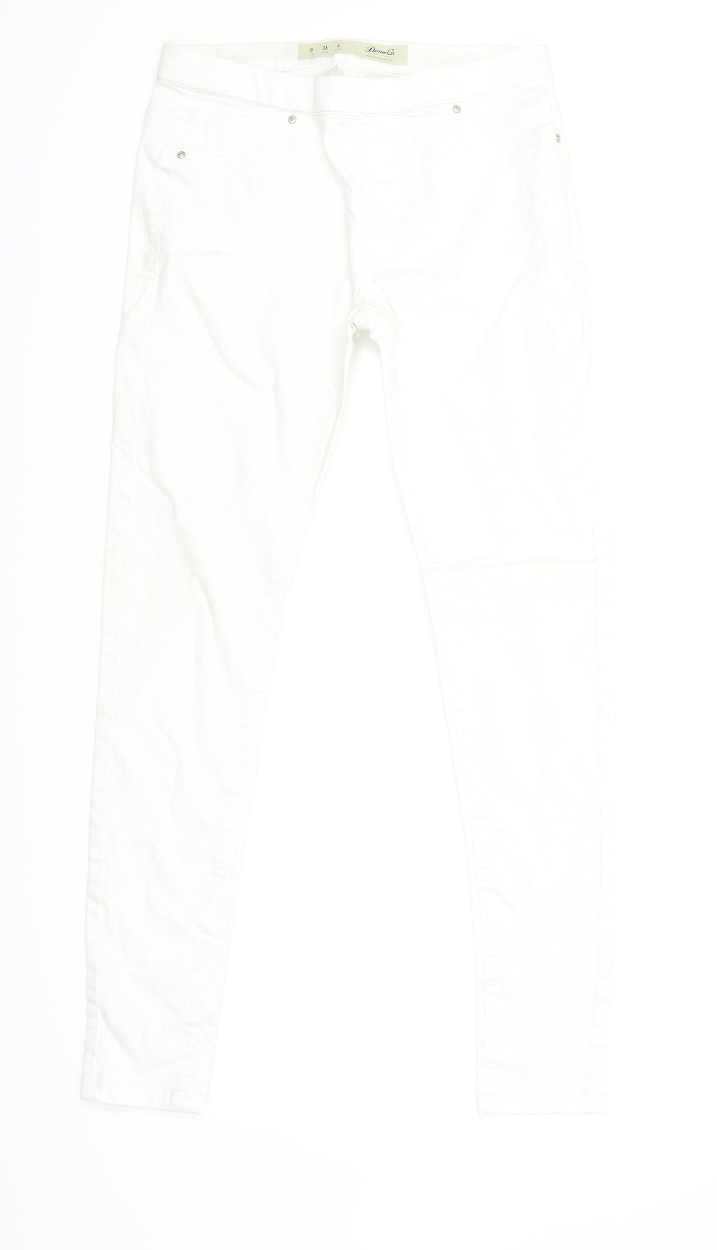 Denim & Co. Womens White   Jegging Jeans Size 8