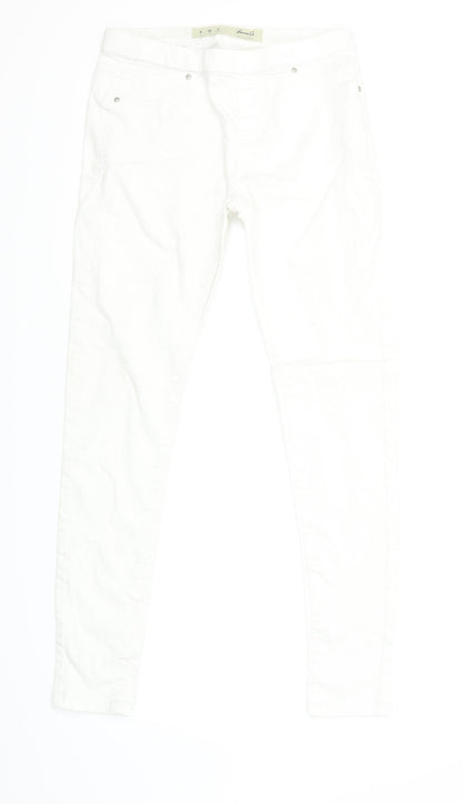 Denim & Co. Womens White   Jegging Jeans Size 8