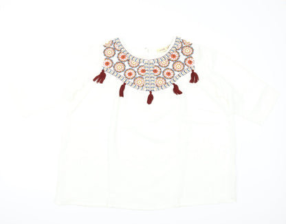 plusS Womens White   Basic Blouse Size 2XL