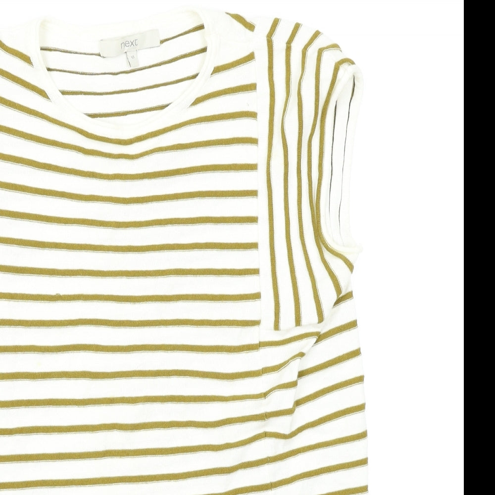 Womens UK Size 10 NEXT Multicoloured Basic T-Shirt