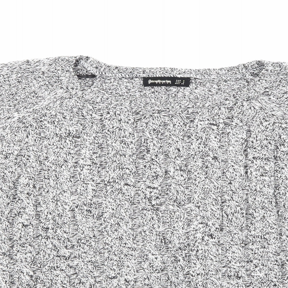 Stradavarius Mens Grey   Pullover Jumper Size S