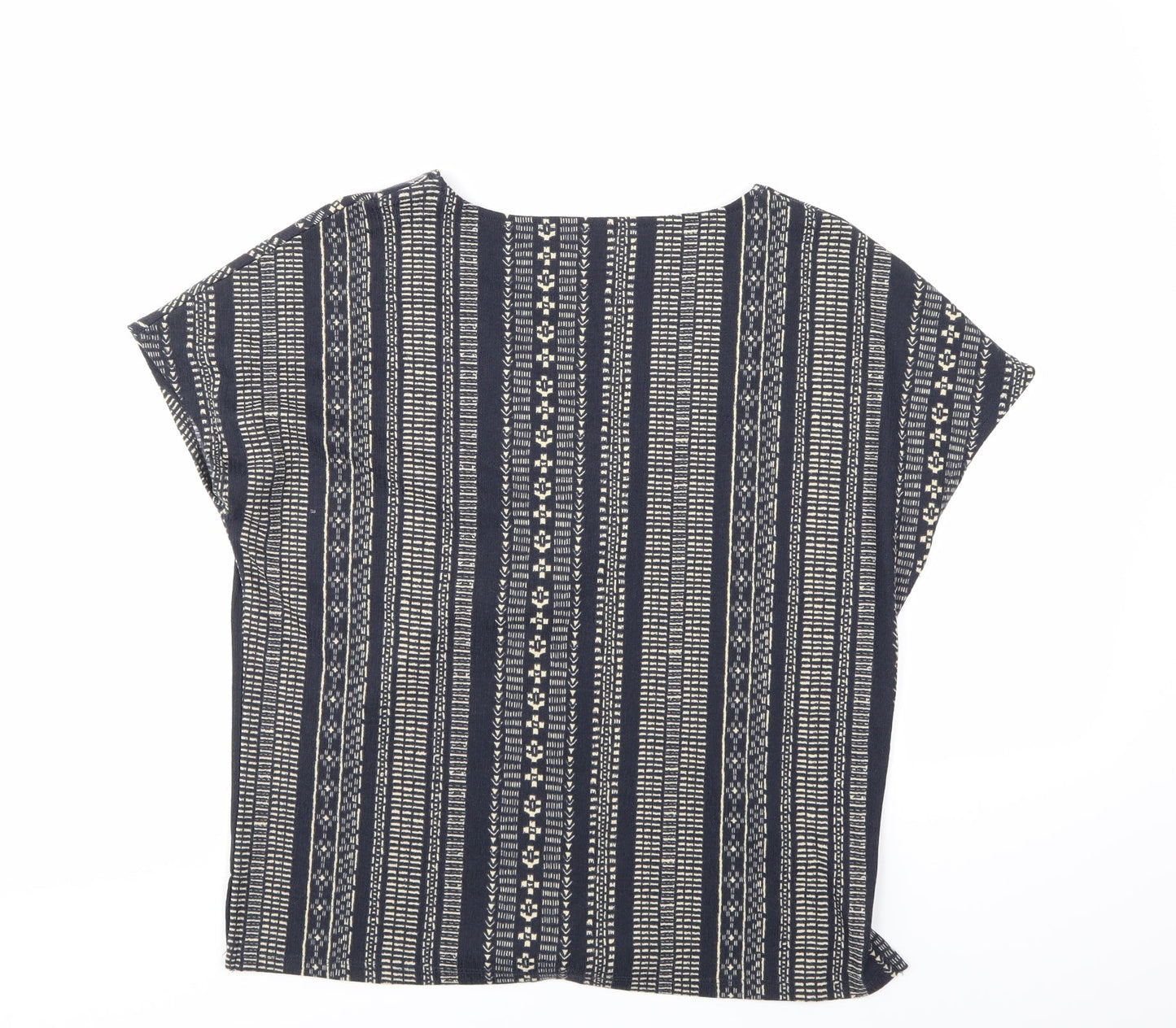 Nutmeg Womens Multicoloured Geometric  Basic Blouse Size 12