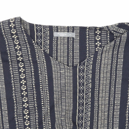 Nutmeg Womens Multicoloured Geometric  Basic Blouse Size 12