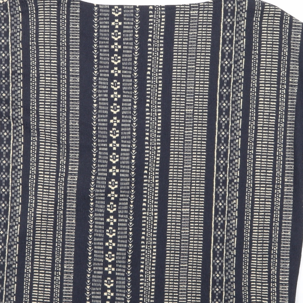 Nutmeg Womens Multicoloured Geometric  Basic Blouse Size 12