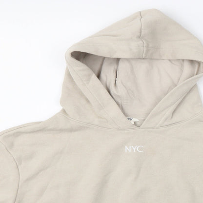 H&M Girls Beige   Pullover Hoodie Size 10-11 Years