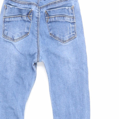 Denim & Co. Boys Blue  Denim Cargo Jeans Size 12-18 Months