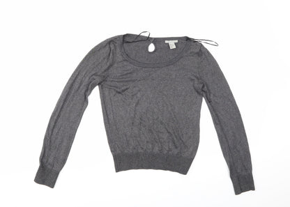 H&M Womens Grey   Pullover Jumper Size S