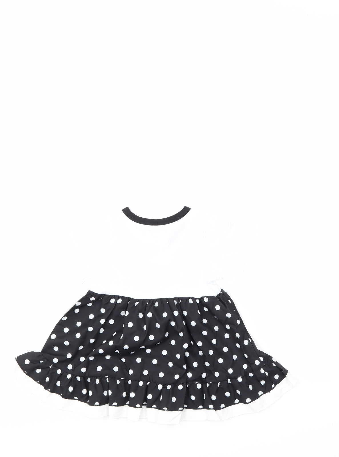 Preworn Girls Multicoloured Polka Dot  T-Shirt Dress  Size 6-9 Months