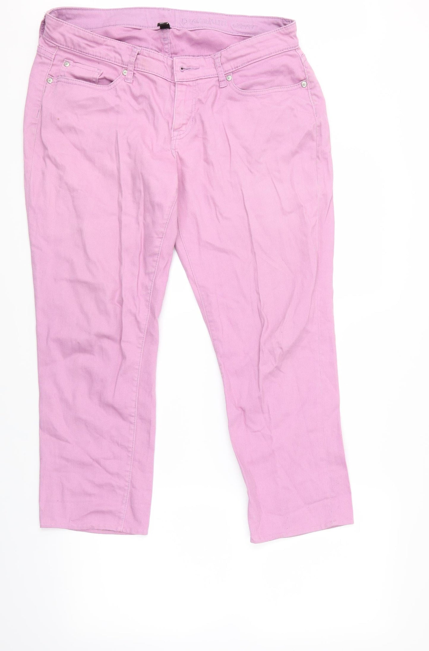 Womens UK Size  Gap Regular Fit Skinny Pink Jeans