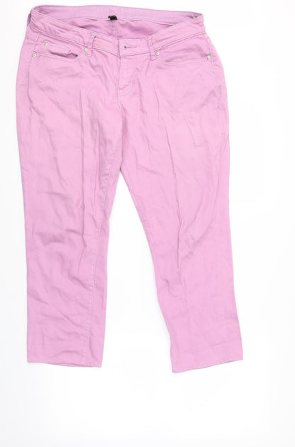 Womens UK Size  Gap Regular Fit Skinny Pink Jeans