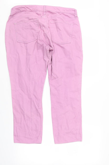 Womens UK Size  Gap Regular Fit Skinny Pink Jeans