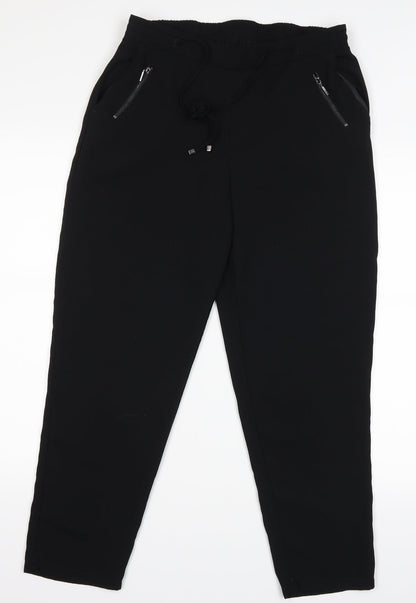 Bonmarché Womens Black   Sweatpants Trousers Size 12 L26 in