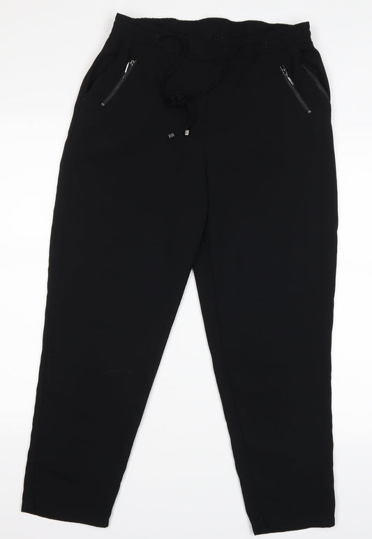 Bonmarché Womens Black   Sweatpants Trousers Size 12 L26 in