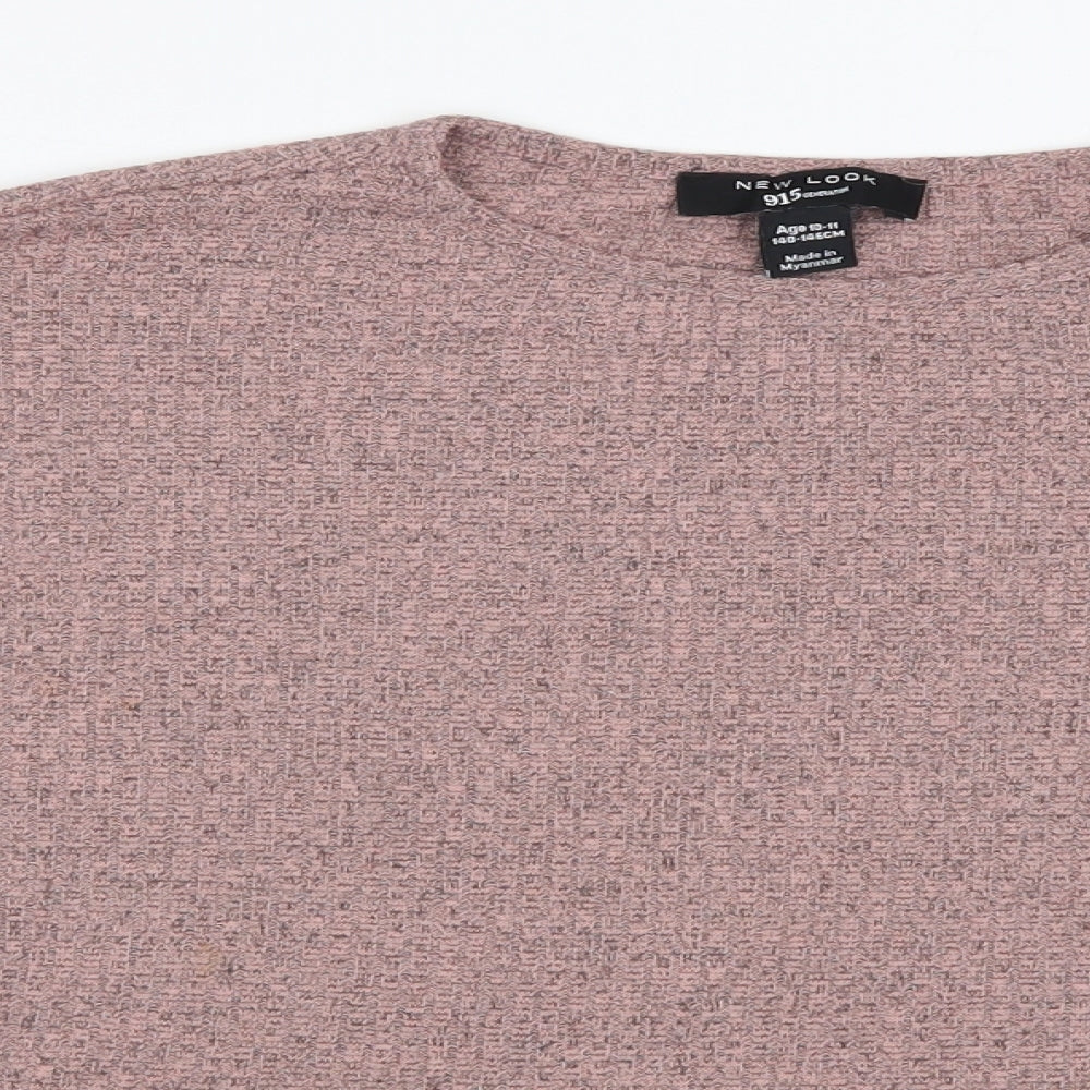 New Look Girls Pink   Basic T-Shirt Size 10 Years