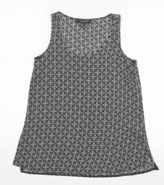 Primark Womens Black Polka Dot  Basic Blouse Size 4