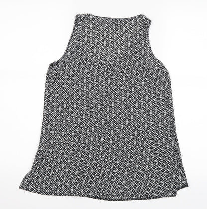 Primark Womens Black Polka Dot  Basic Blouse Size 4