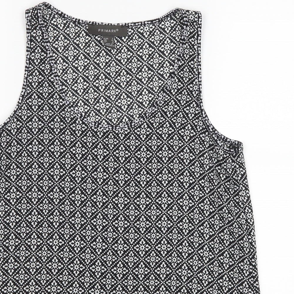 Primark Womens Black Polka Dot  Basic Blouse Size 4